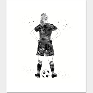 Soccer Player Girl Posters and Art